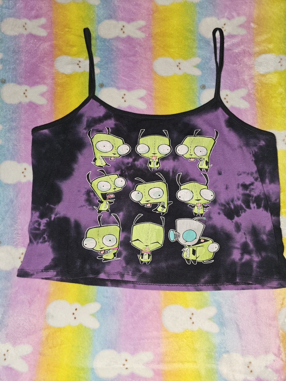 Invader Zim (GIR) with Black Base and Purple Gradient Graphic